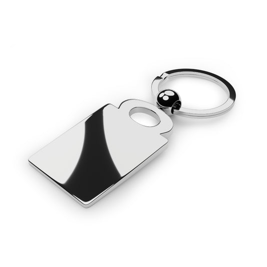 Rectangle Photo Keyring — 'In My Unmedicated Mind' Color Splash Photo Keychain