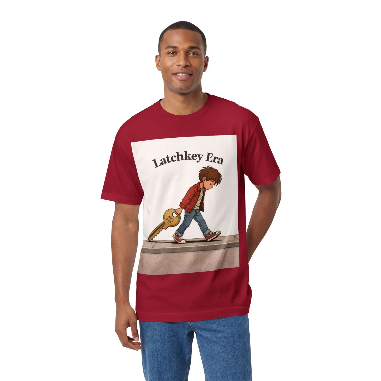 Latchkey Era Tee — Retro Kid Guitar Illustration T‑Shirt