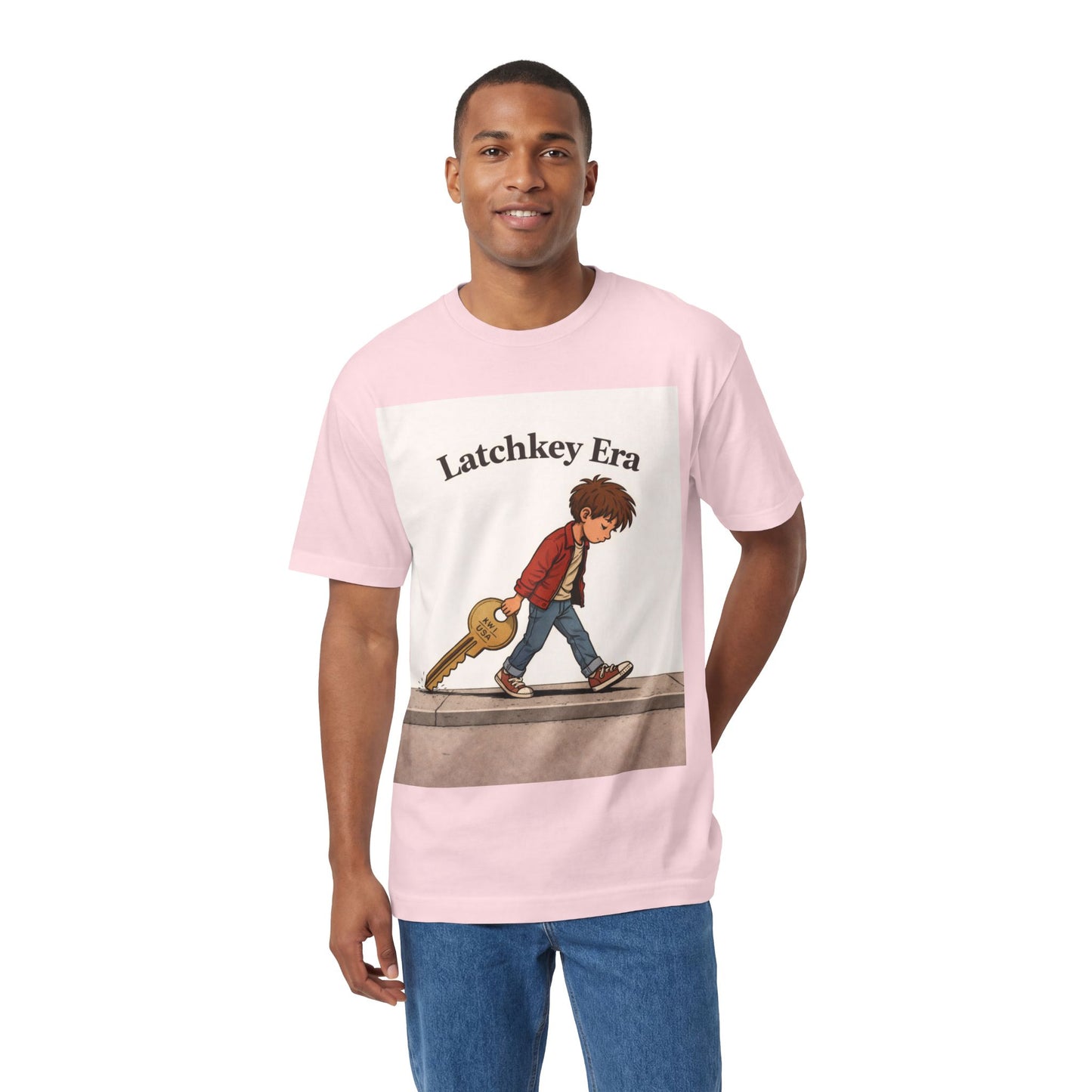 Latchkey Era Tee — Retro Kid Guitar Illustration T‑Shirt