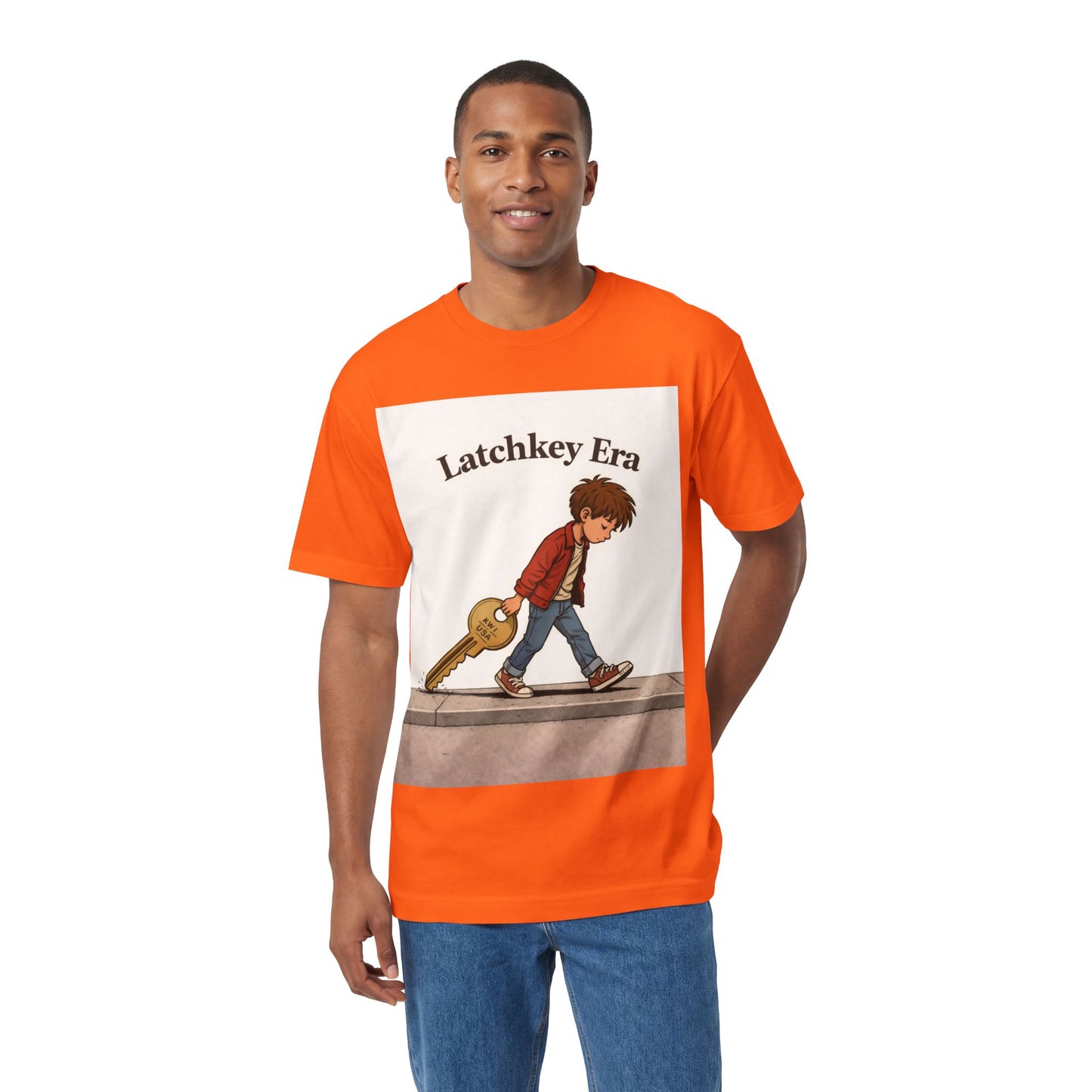 Latchkey Era Tee — Retro Kid Guitar Illustration T‑Shirt