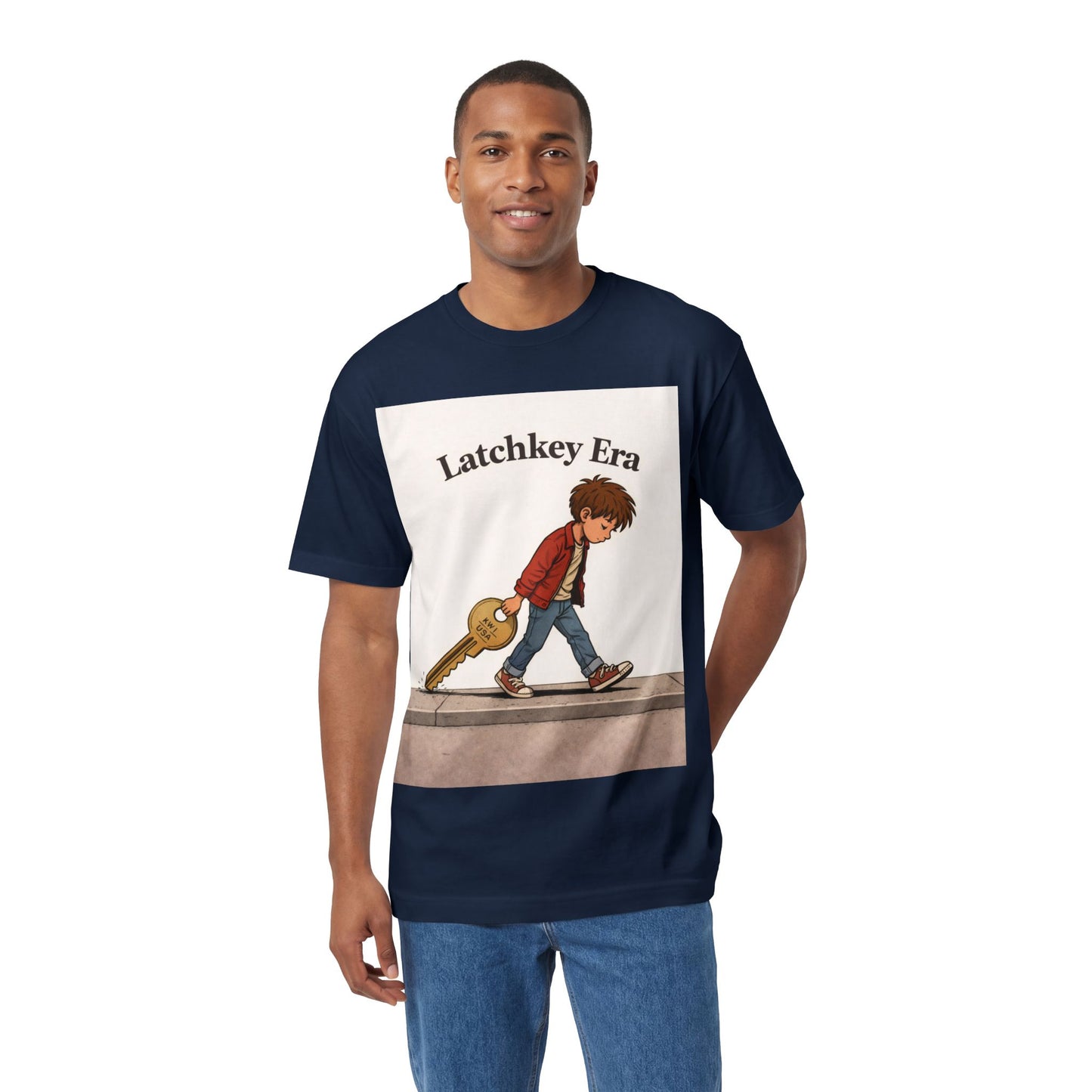 Latchkey Era Tee — Retro Kid Guitar Illustration T‑Shirt