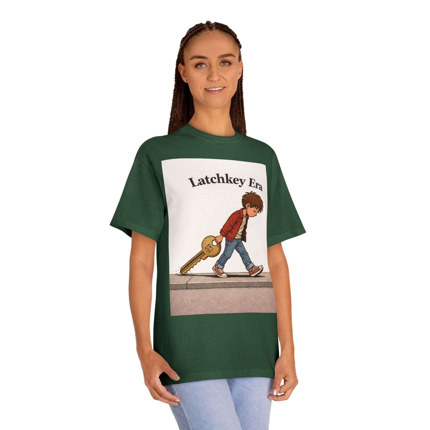Latchkey Era Tee — Retro Kid Guitar Illustration T‑Shirt