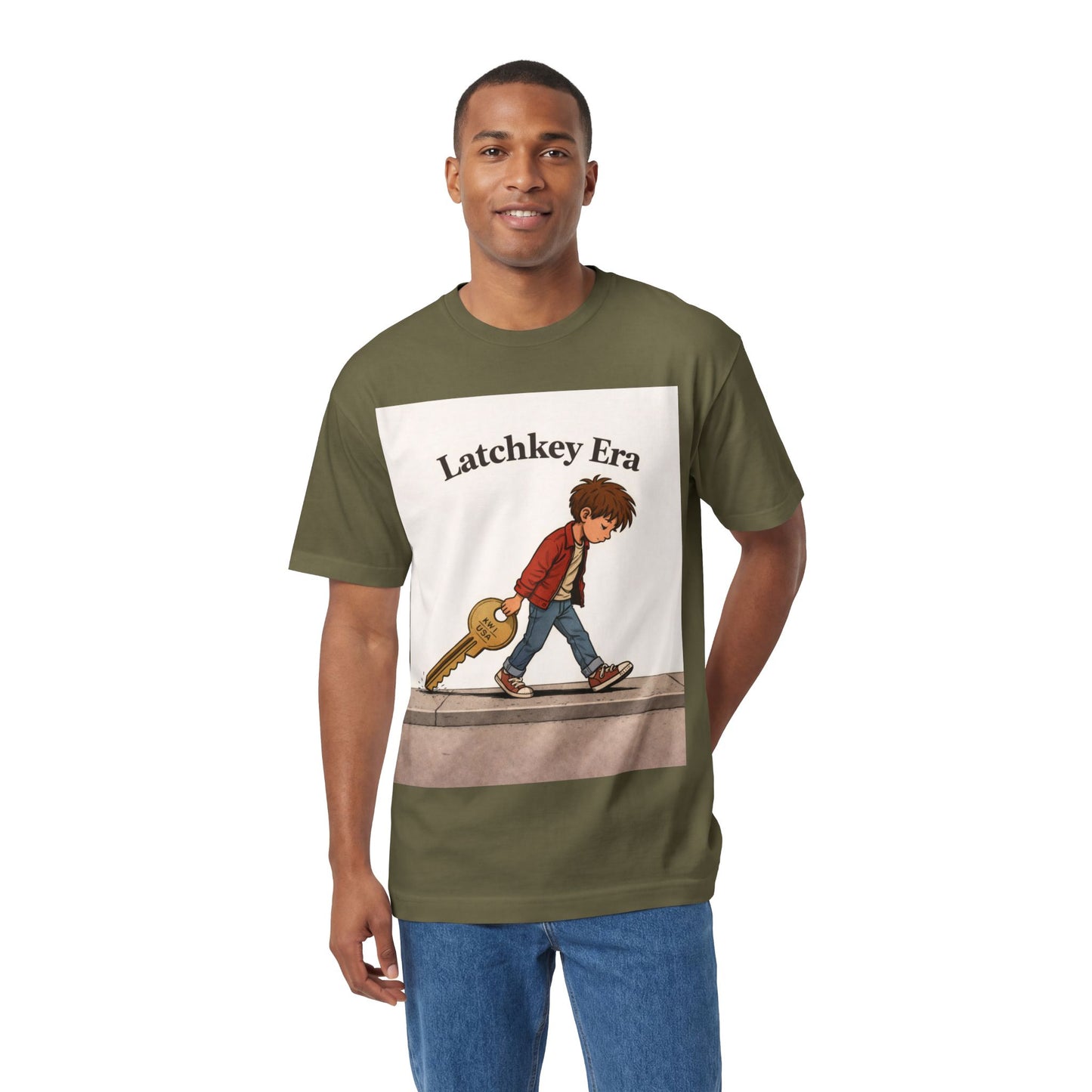 Latchkey Era Tee — Retro Kid Guitar Illustration T‑Shirt