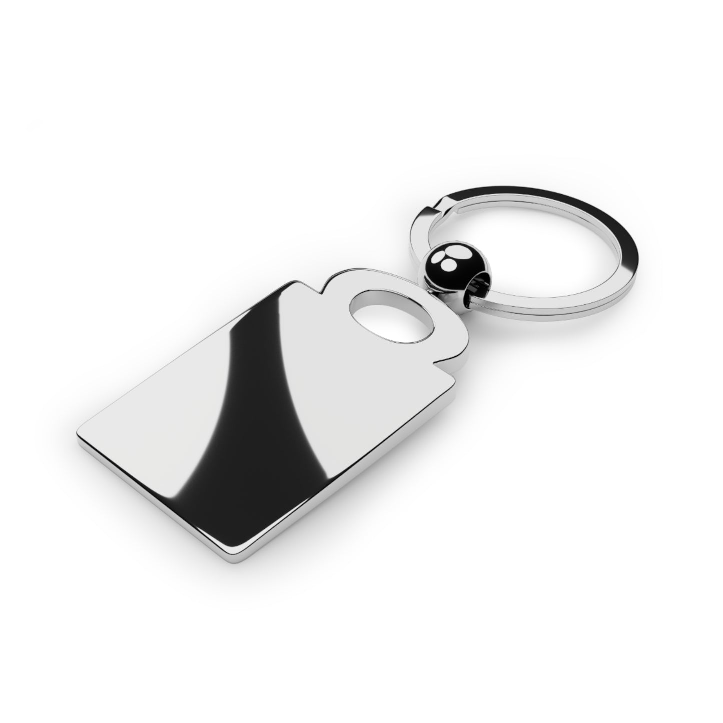 Rectangle Photo Keyring — 'In My Unmedicated Mind' Color Splash Photo Keychain
