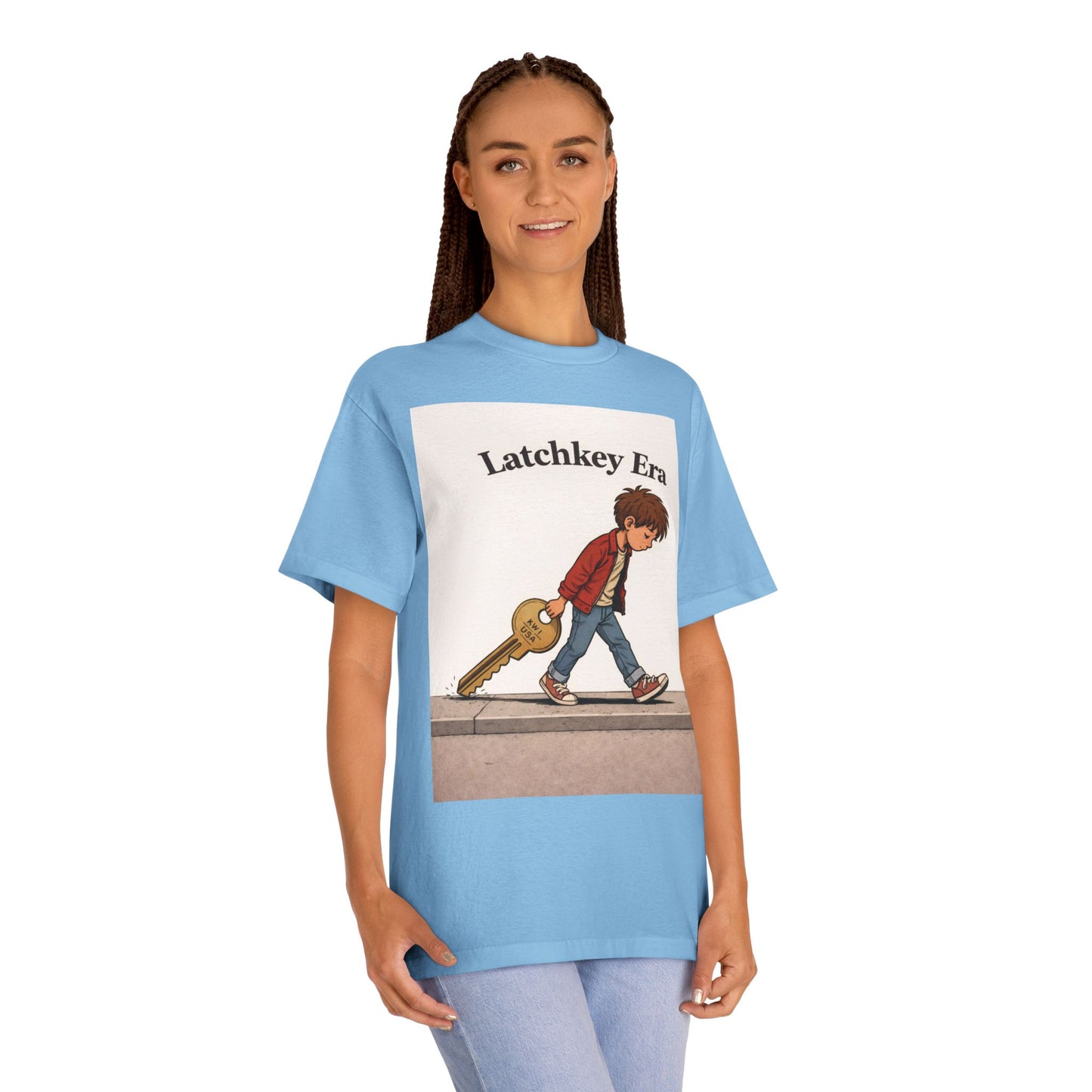 Latchkey Era Tee — Retro Kid Guitar Illustration T‑Shirt