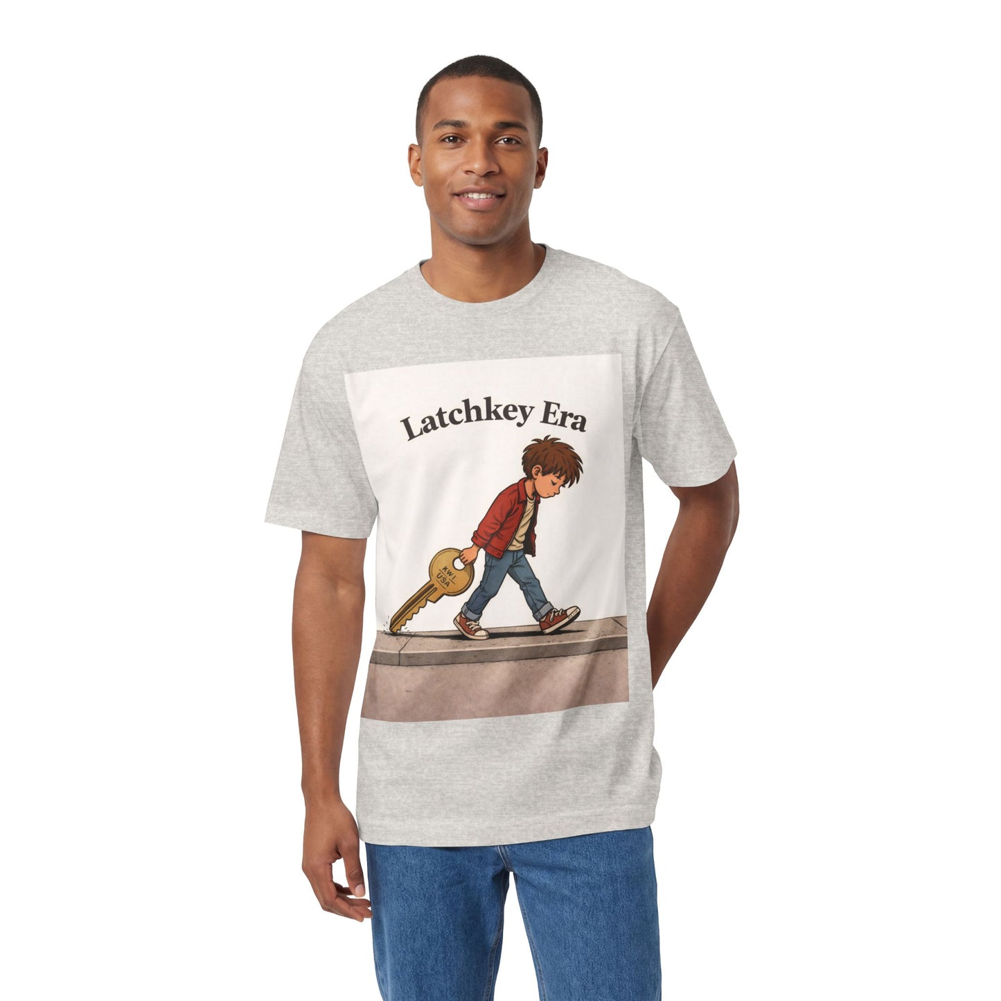 Latchkey Era Tee — Retro Kid Guitar Illustration T‑Shirt
