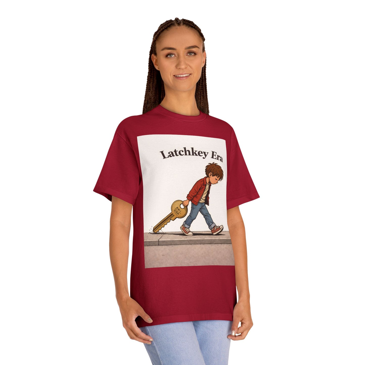 Latchkey Era Tee — Retro Kid Guitar Illustration T‑Shirt