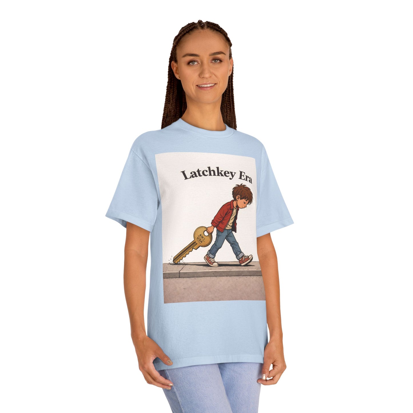 Latchkey Era Tee — Retro Kid Guitar Illustration T‑Shirt