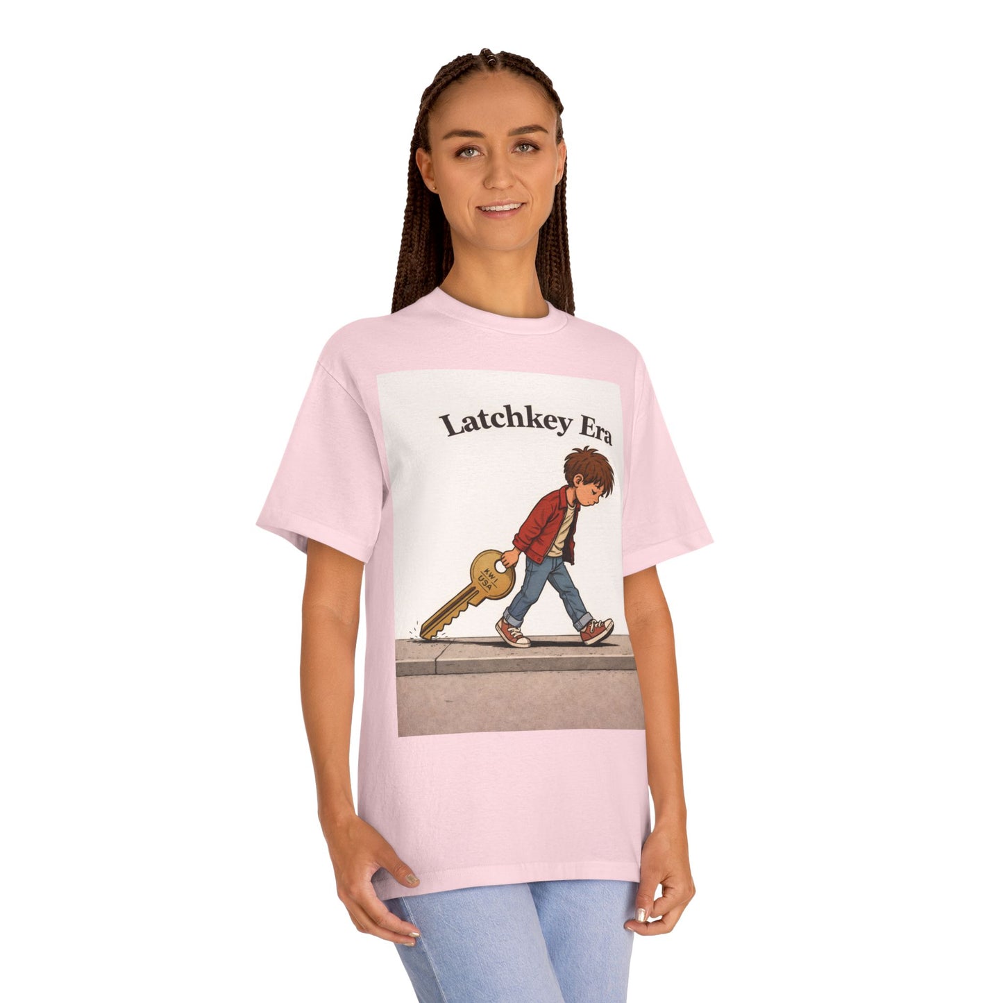 Latchkey Era Tee — Retro Kid Guitar Illustration T‑Shirt