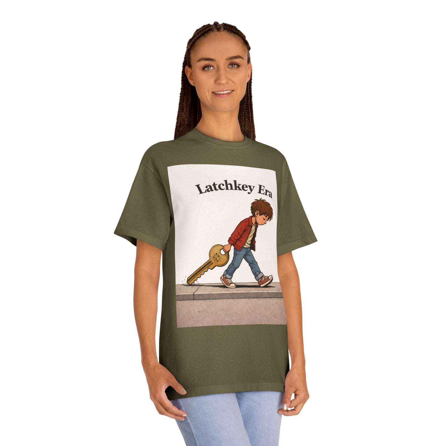 Latchkey Era Tee — Retro Kid Guitar Illustration T‑Shirt