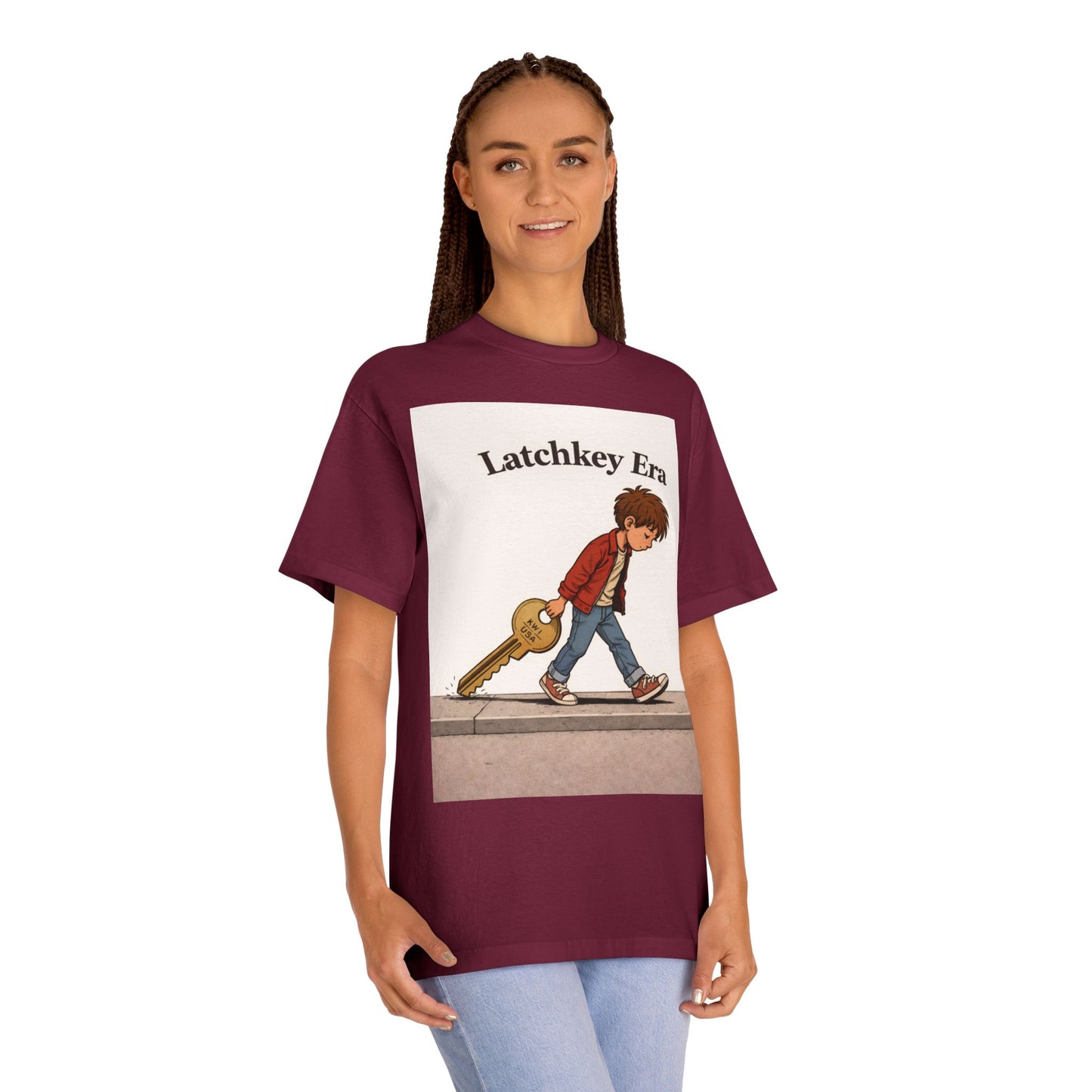 Latchkey Era Tee — Retro Kid Guitar Illustration T‑Shirt