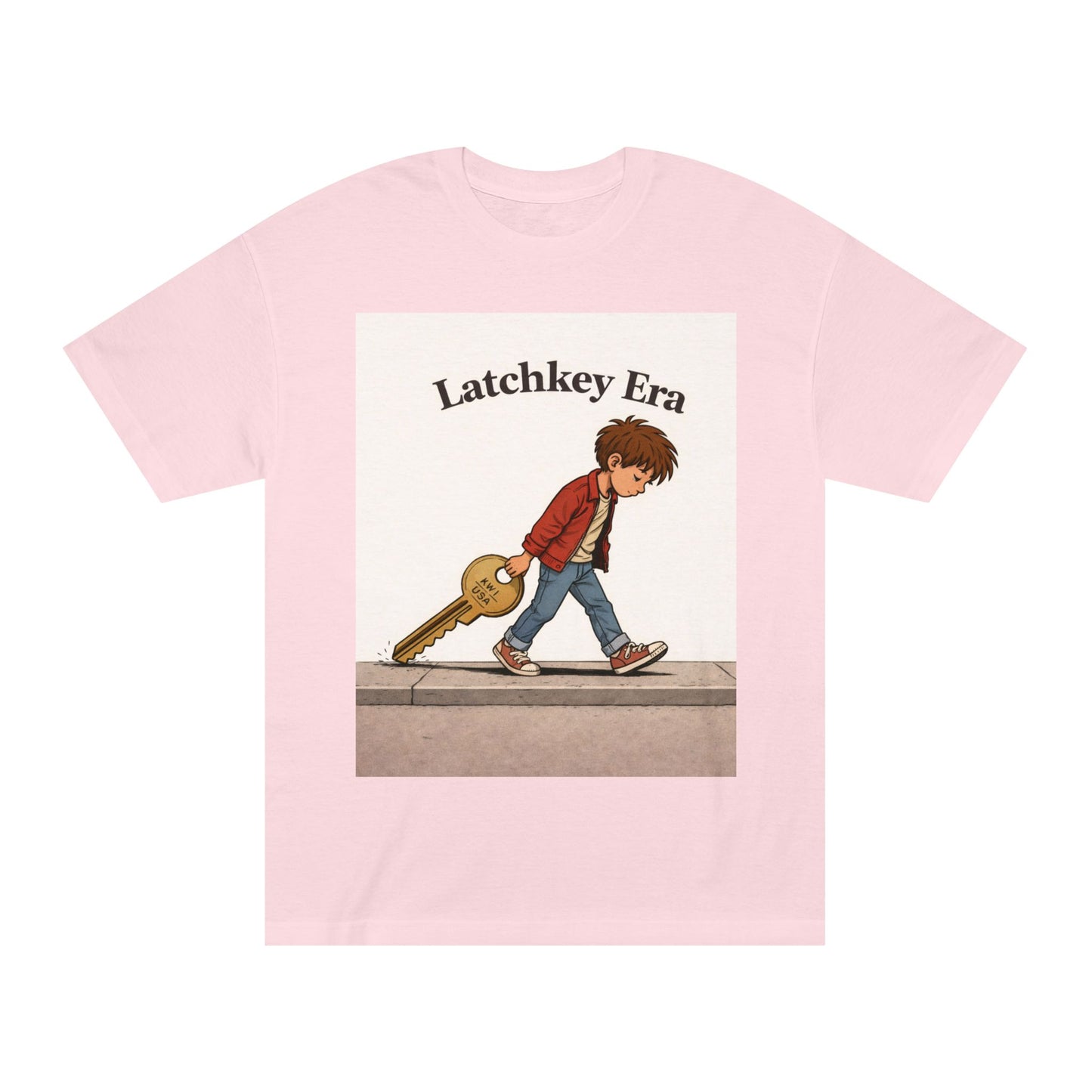 Latchkey Era Tee — Retro Kid Guitar Illustration T‑Shirt