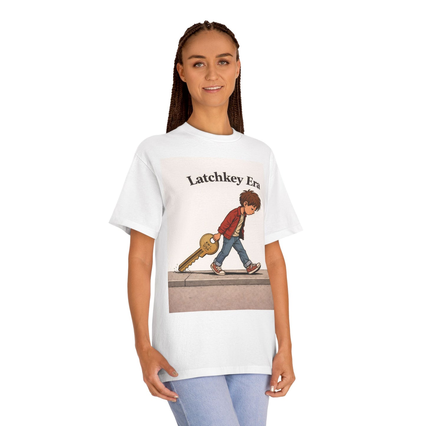 Latchkey Era Tee — Retro Kid Guitar Illustration T‑Shirt