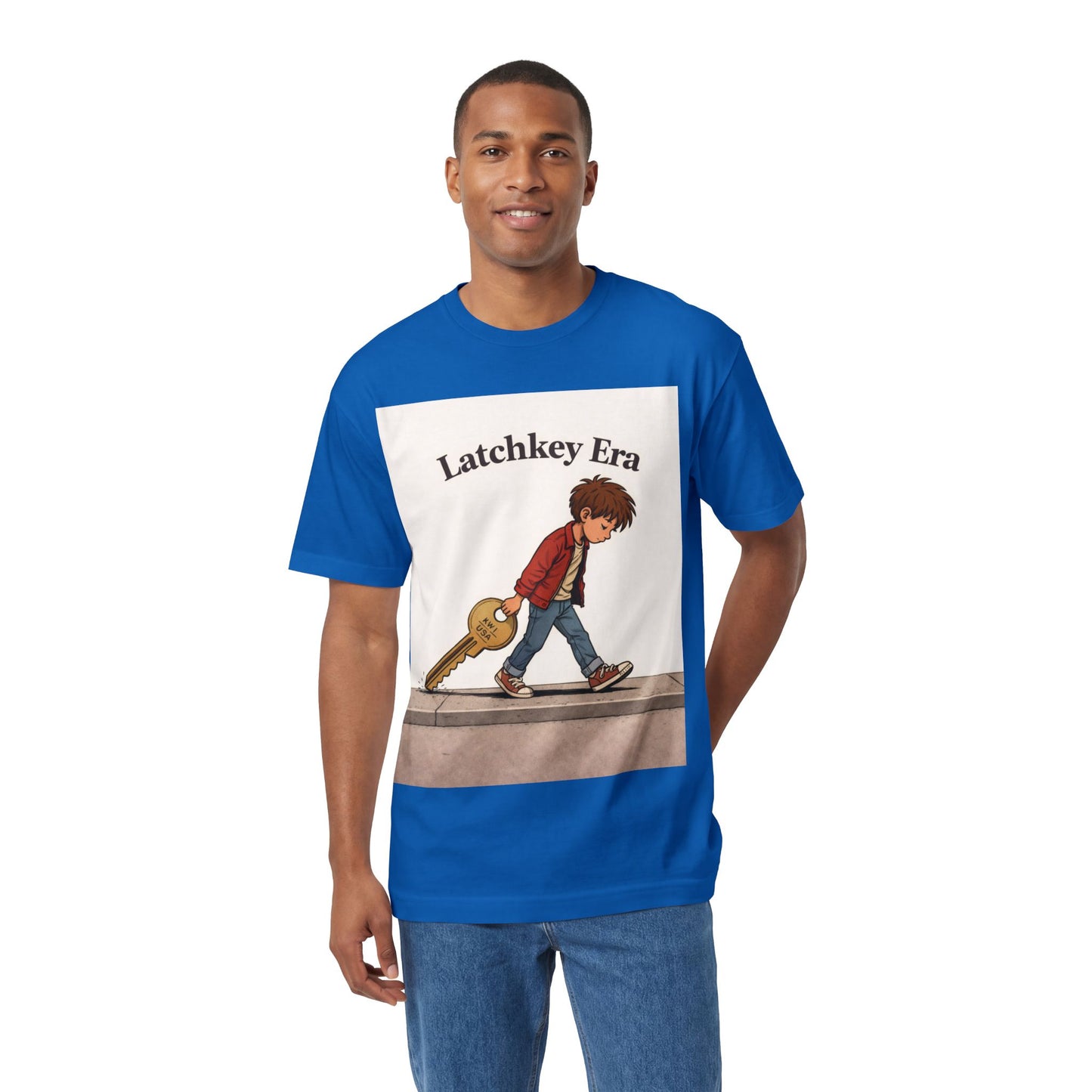Latchkey Era Tee — Retro Kid Guitar Illustration T‑Shirt