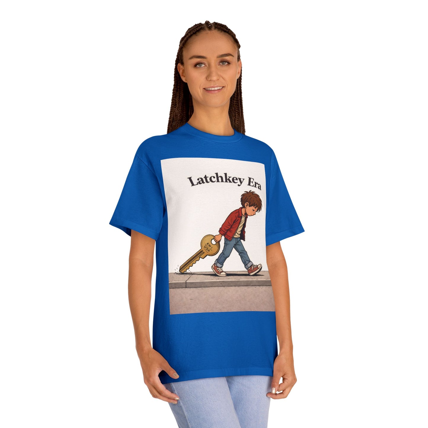 Latchkey Era Tee — Retro Kid Guitar Illustration T‑Shirt