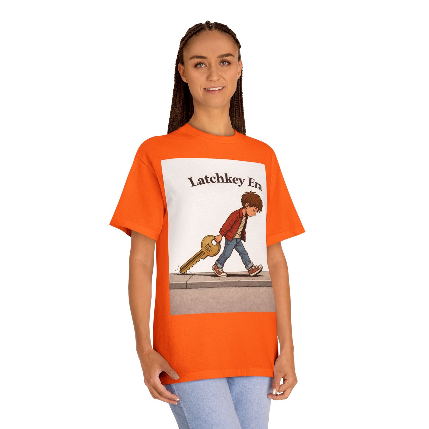 Latchkey Era Tee — Retro Kid Guitar Illustration T‑Shirt