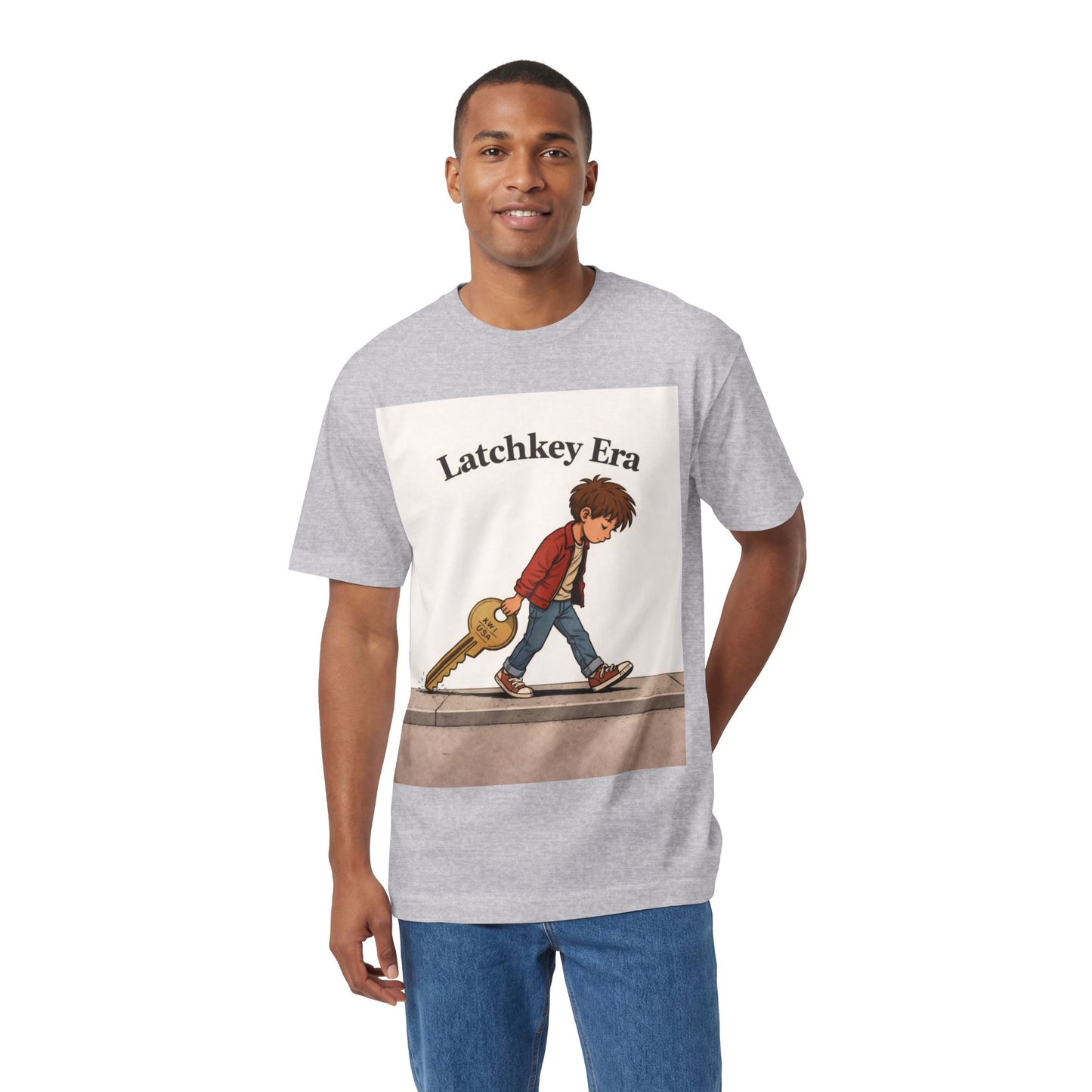 Latchkey Era Tee — Retro Kid Guitar Illustration T‑Shirt