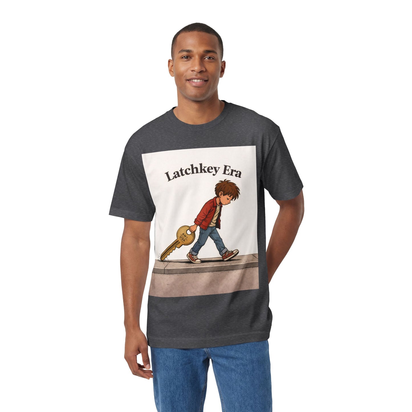 Latchkey Era Tee — Retro Kid Guitar Illustration T‑Shirt
