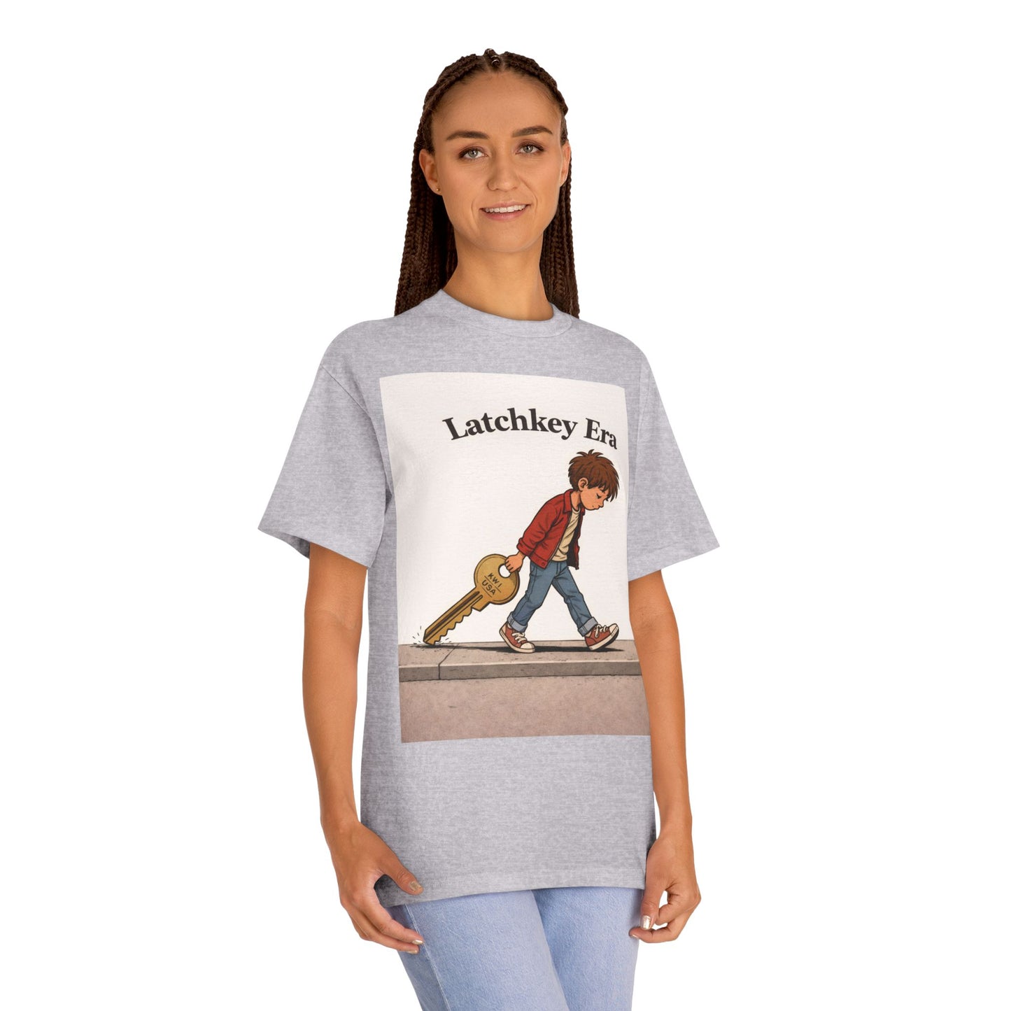 Latchkey Era Tee — Retro Kid Guitar Illustration T‑Shirt