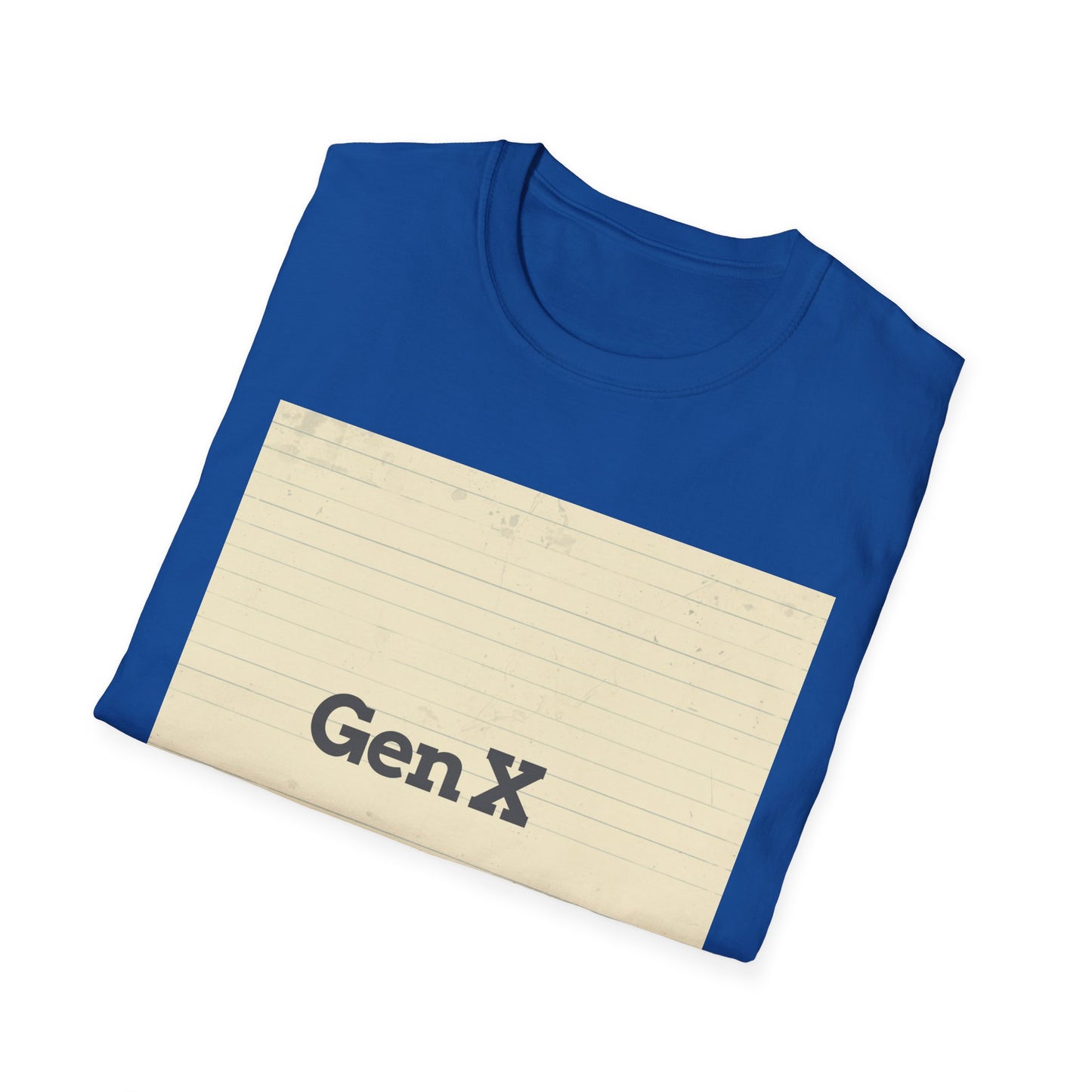 Gen X Vintage Notebook T-Shirt — "Gen X: The Last Unappreciated Generation"
