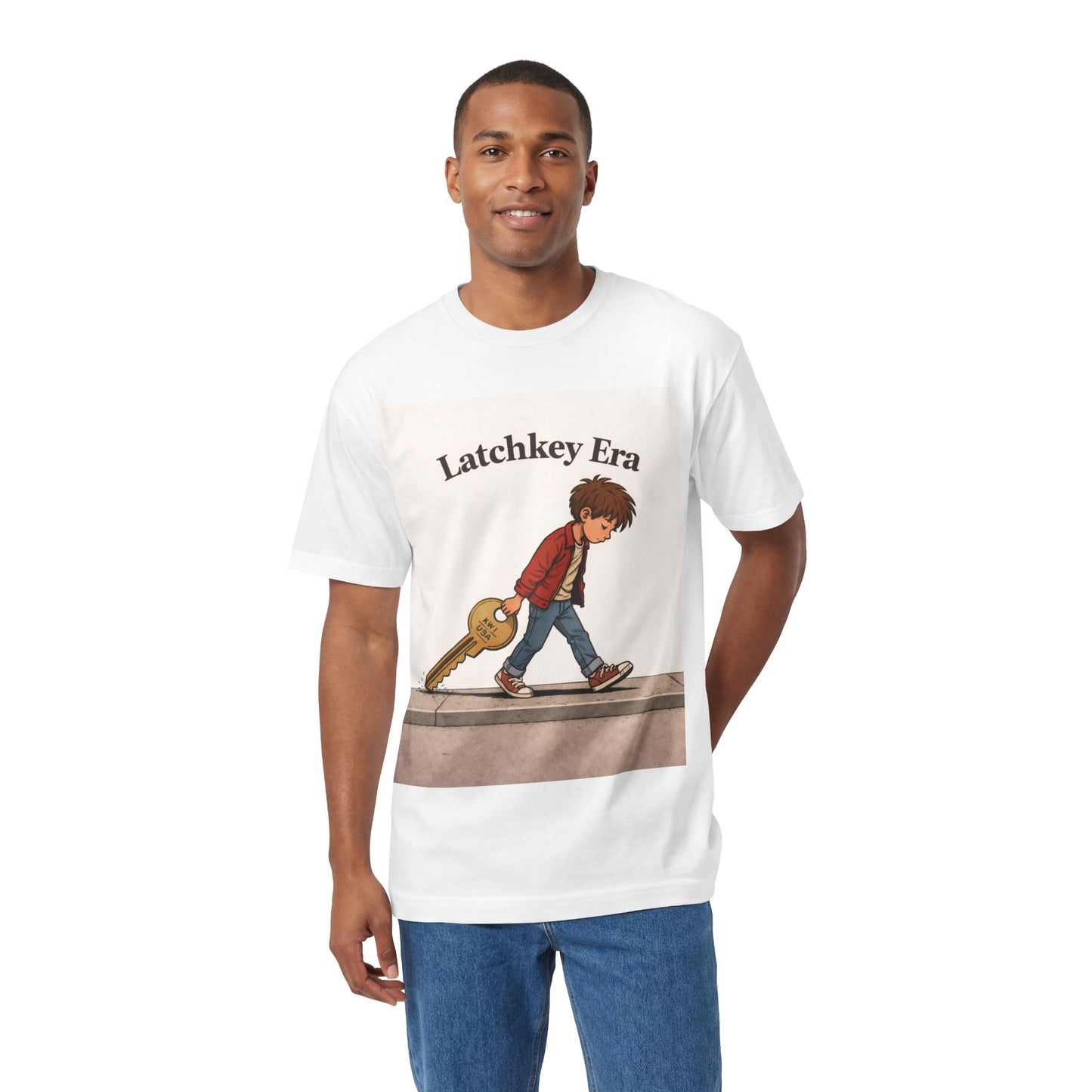 Latchkey Era Tee — Retro Kid Guitar Illustration T‑Shirt