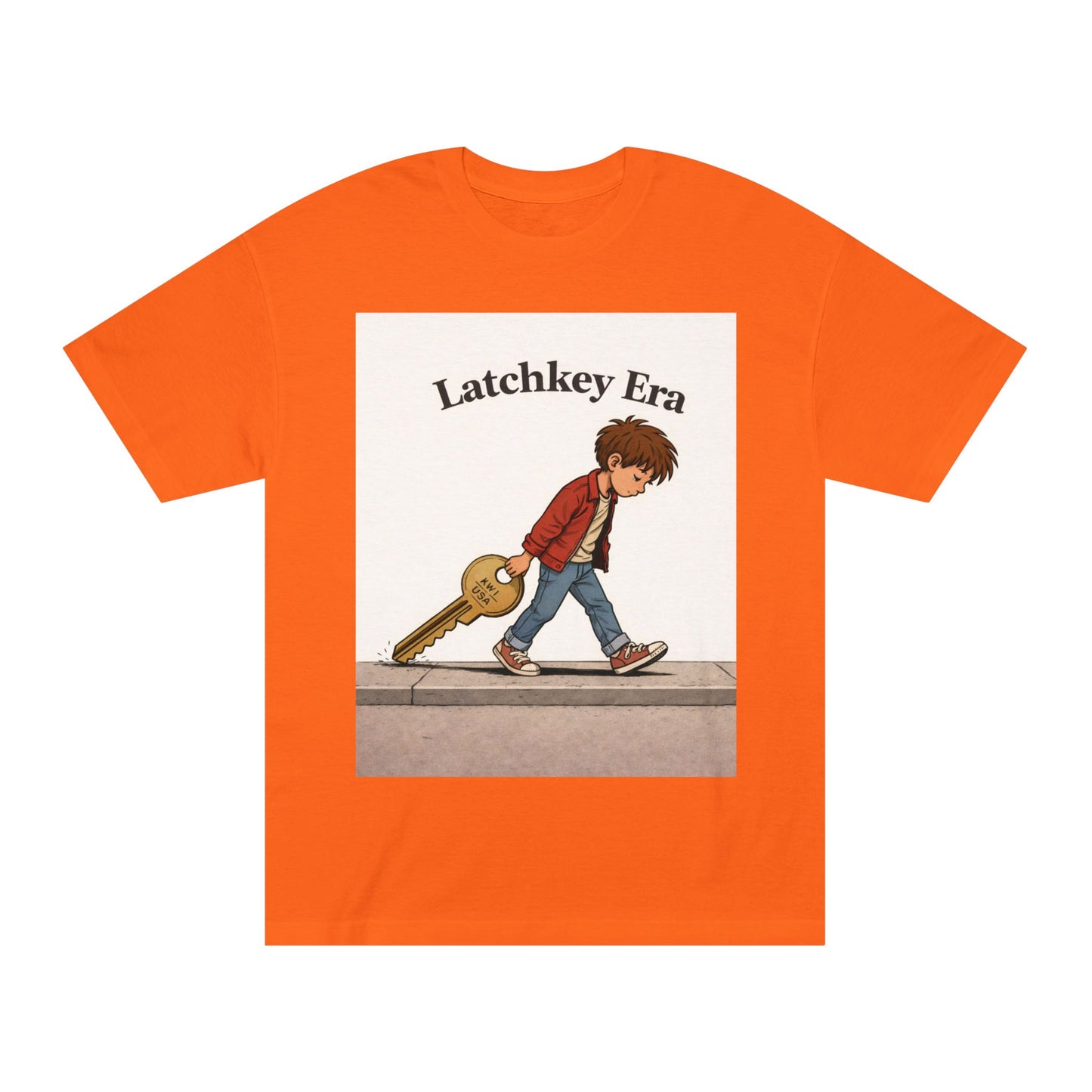 Latchkey Era Tee — Retro Kid Guitar Illustration T‑Shirt
