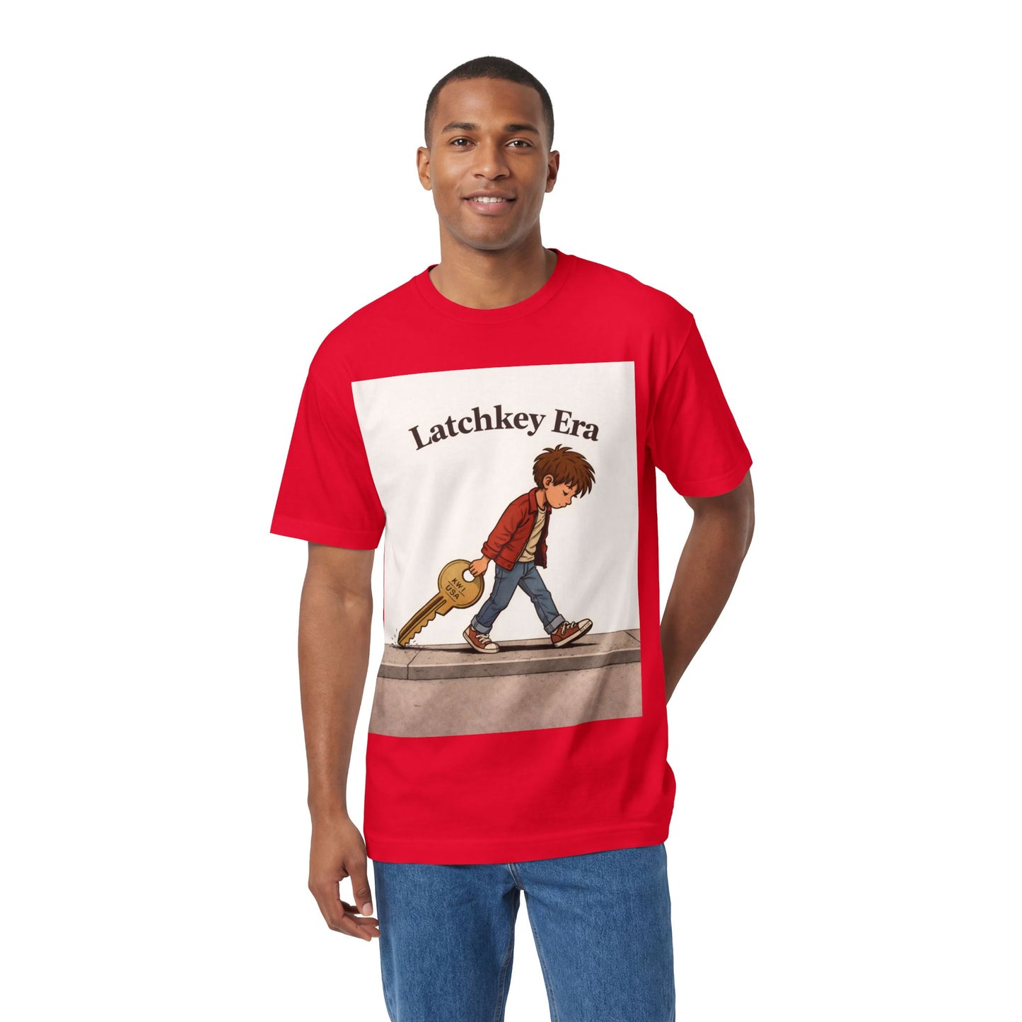 Latchkey Era Tee — Retro Kid Guitar Illustration T‑Shirt